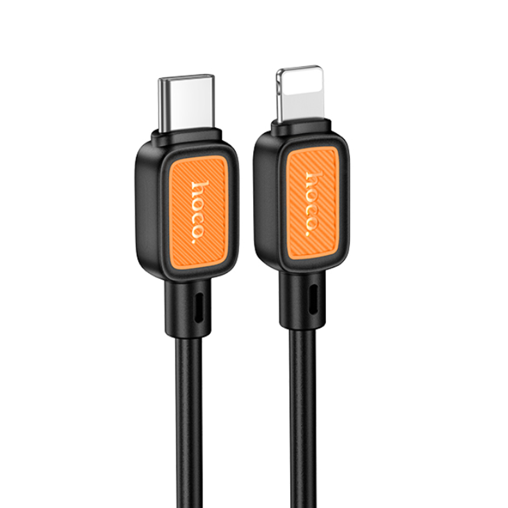 Кабель Lightning <--> Type-C  1.0м HOCO X108 Benefit, черный, PD27Вт (6942007632171)