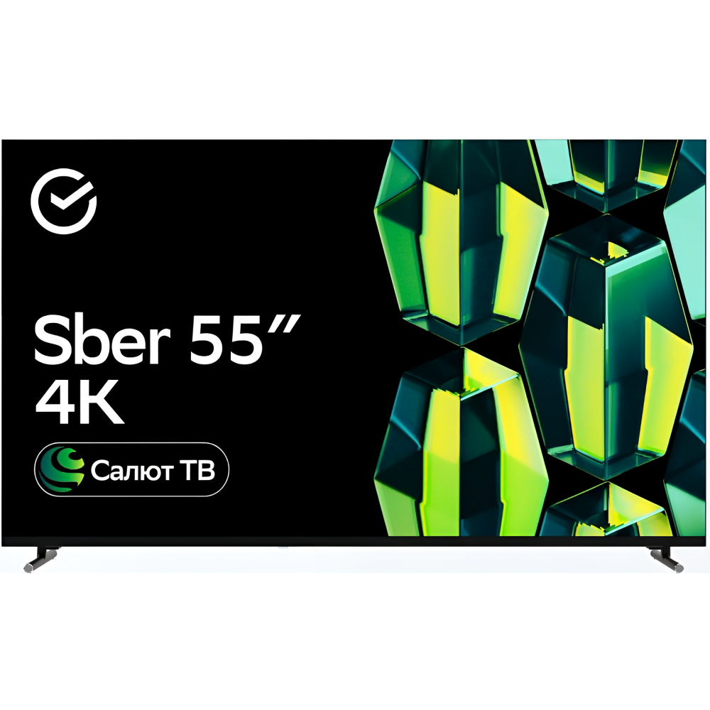Телевизор Sber SDX-55U4139, 50", чёрный