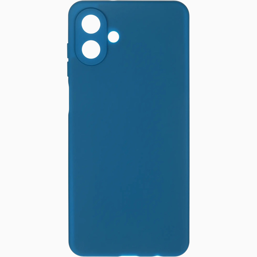 Задняя накладка ZIBELINO Soft Matte для Samsung Galaxy A07 4G (A075F) (синий) с микрофиброй