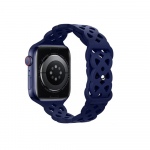 Силиконовый ремешок HOCO WA09 Flexible для APPLE Watch 42/44/45/49mm, тёмный, синий