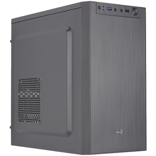 Корпус AEROCCOL Cs-108-S-BK-v1 (mATX, без БП, USB3.0 x1, USB2.0 x1, 8cm black fan x1)