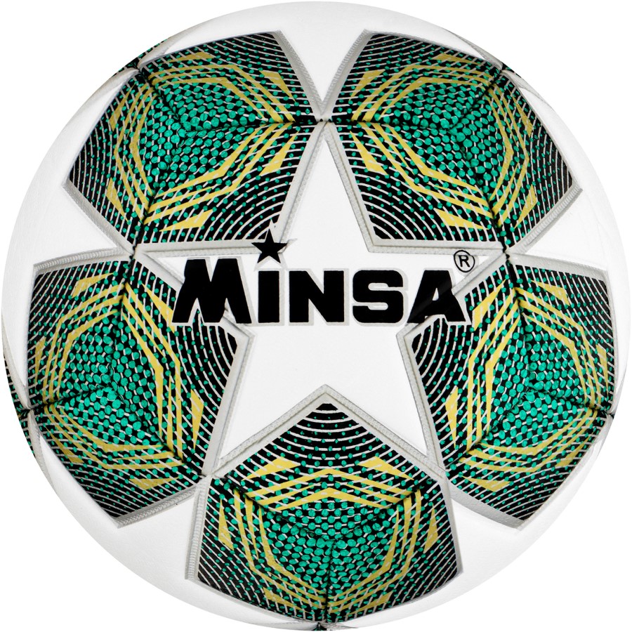 Мяч футбольный MINSA, PU, машинная сшивка, 12 панелей, р. 5 5448295