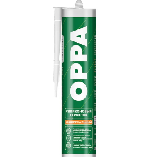Герметик "OPPA U" силиконовый универсальный, бесцветный, 260ml.