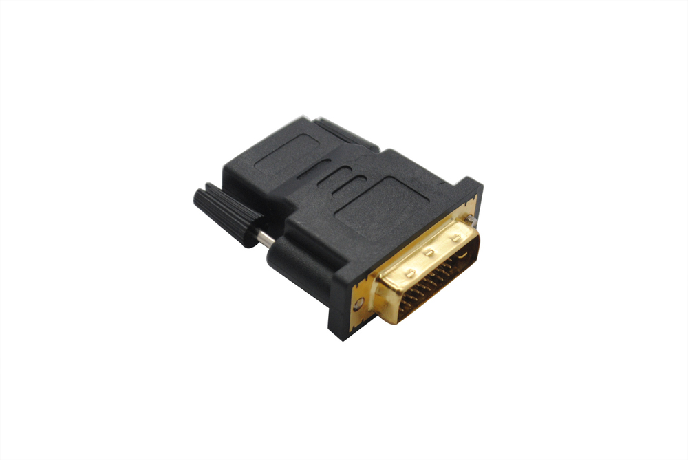 Переходник HDMI >--> DVI-D СИГНАЛ золото