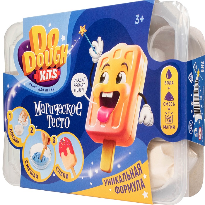 Сухое тесто для лепки, с маркировкой «DO DOUGH kits» набор "Мороженое" 
