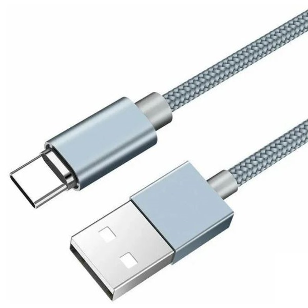 Кабель USB <--> Type-C  1.0м X-CABLE магнитный святящийся серебро