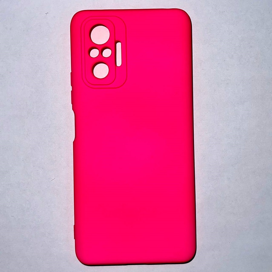 Силиконовый чехол NANO для Xiaomi Redmi Note 10 Pro (Фуксия)