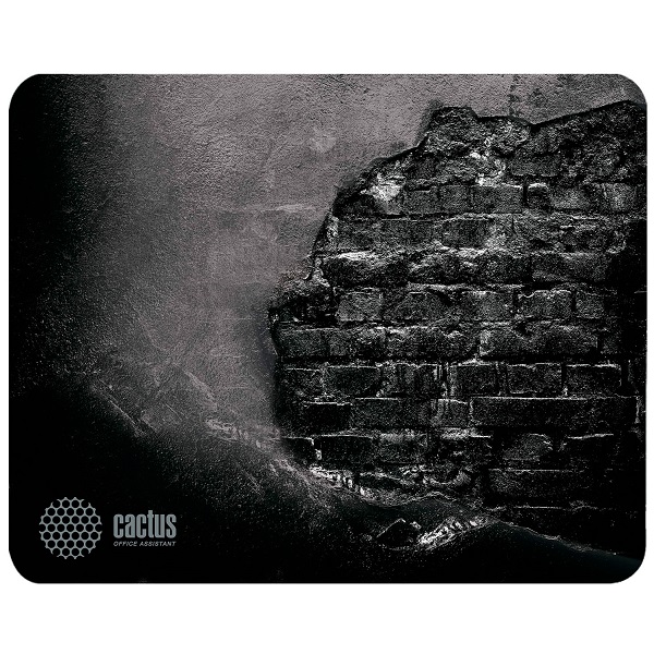 Коврик CACTUS CS-MP-DWM Средний черный (300x250x3мм)