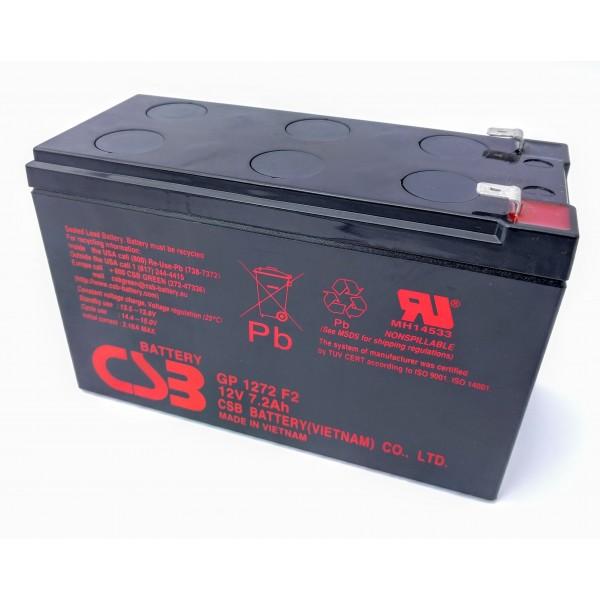 АКБ для ИБП CSB GP-1272 (12V, 7,2Ah, 28W) клеммы F2