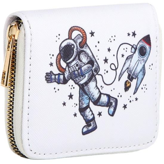 Кошелёк на молнии, цвет белый 10463367