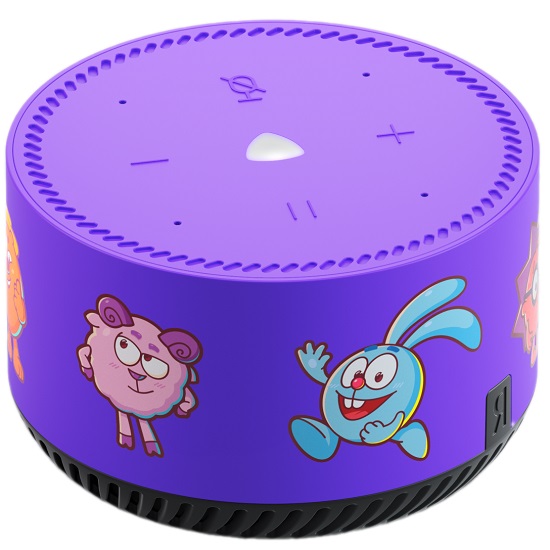 Умная колонка Яндекс. Станция Лайт Фиолетовая Rainbo Смешарики