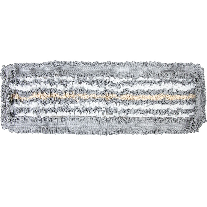 Насадка МОП плоская для швабры/держателя 40см, ТИП У/К, хлопок/мкфбр, СЕРАЯ, LAIMA EXPERT, 606629