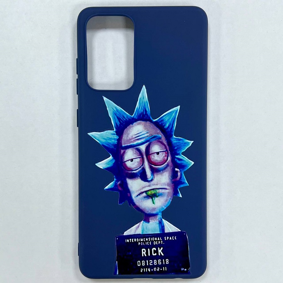 Силиконовый чехол NONAME для Samsung Galaxy A72 с рисунком "Рик"