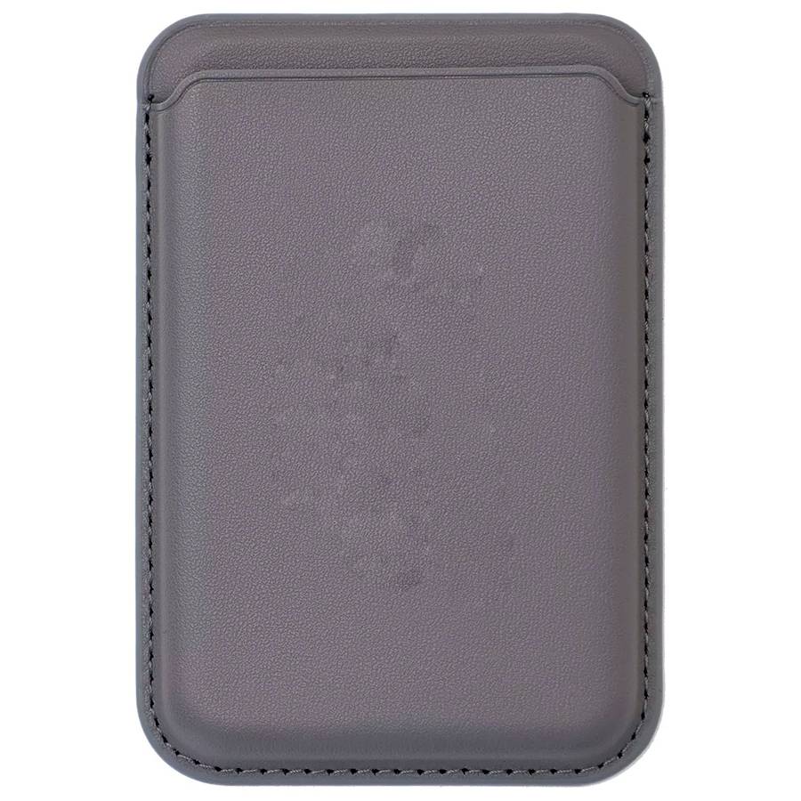 Кошелек для карт iPhone Silicone Wallet MagSafe с лого (№7 Серый)