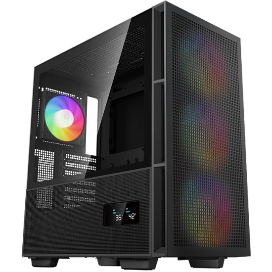 Корпус DEEPCOOL CH560 Digital Black (R-CH560-BKAPE4D-G-1) (ATX, без БП, 2хUSB, с окном)