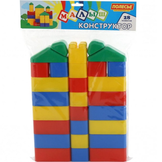 Конструктор ПОЛЕСЬЕ Малыш 28 эл 61782