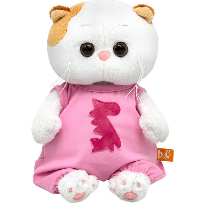 Мягкая игрушка Кошечка Ли-Ли baby в комбинезоне с драконом 18 см (LB-142)