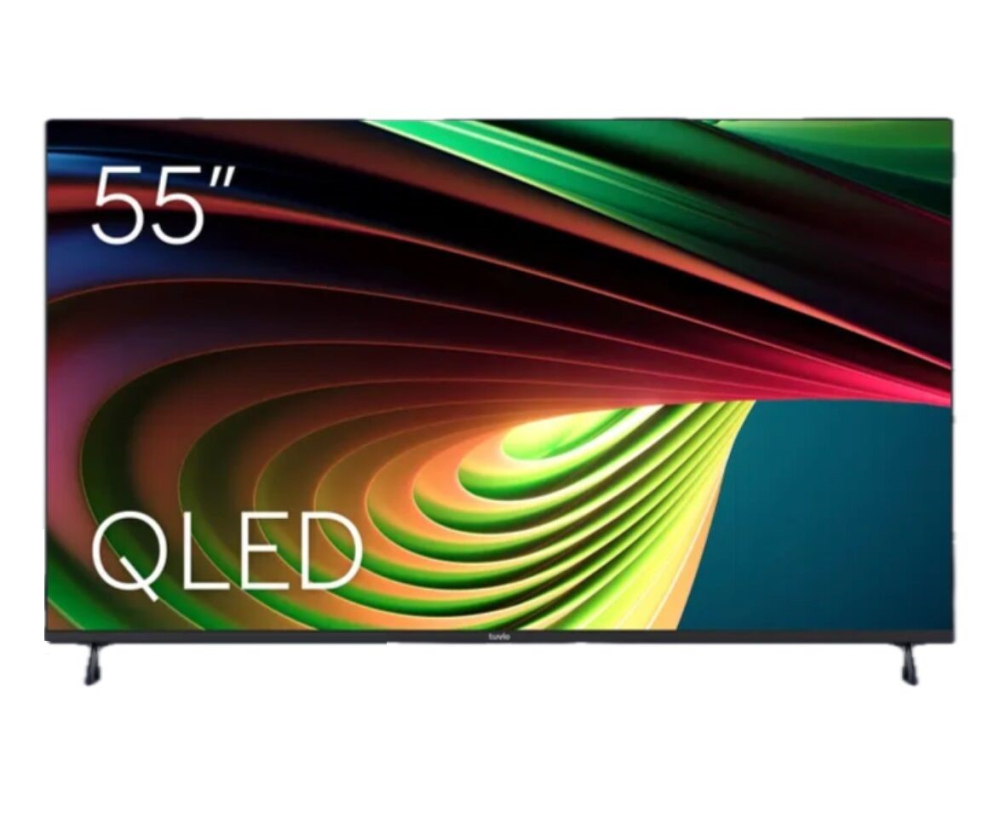 Телевизор Tuvio TQ55UFGCV5 (UHD/ QLED/ Google TV) 55" тёмно-серый