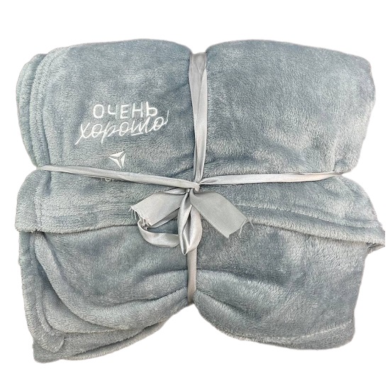 Плед флисовый TOP DISC серый