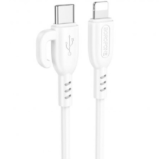 Кабель Lightning <--> Type-C  1.0м BOROFONE BX91, белый, PD 20Вт