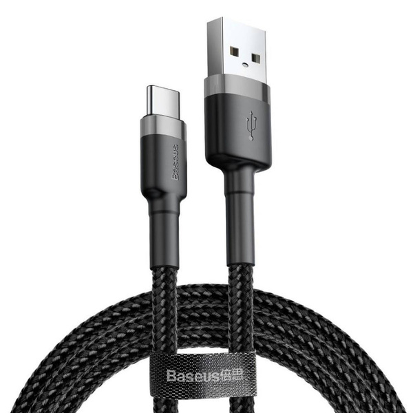 Кабель USB <--> Type-C  3.0м BASEUS Cafule Cable черный (CATKLF-UG1)
