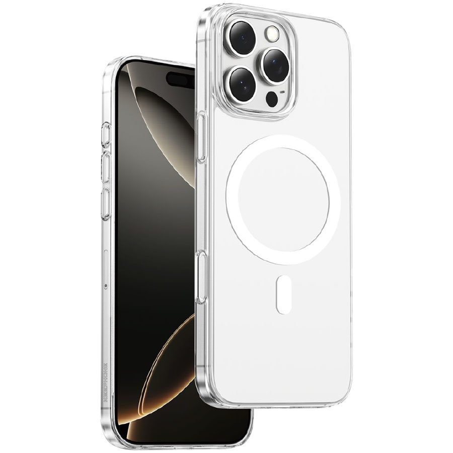 Задняя накладка KEEPHONE X-CRYSTAL MagSafe Slim Case для iPhone 16 Pro Max Clear