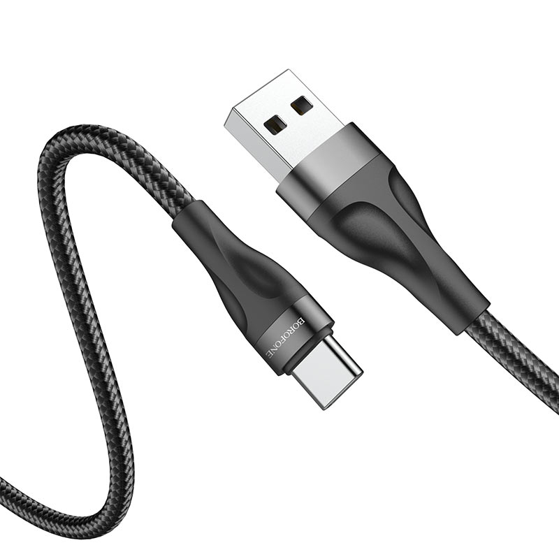 Кабель USB <--> Type-C  1.0м BOROFONE BX61 Source чёрный