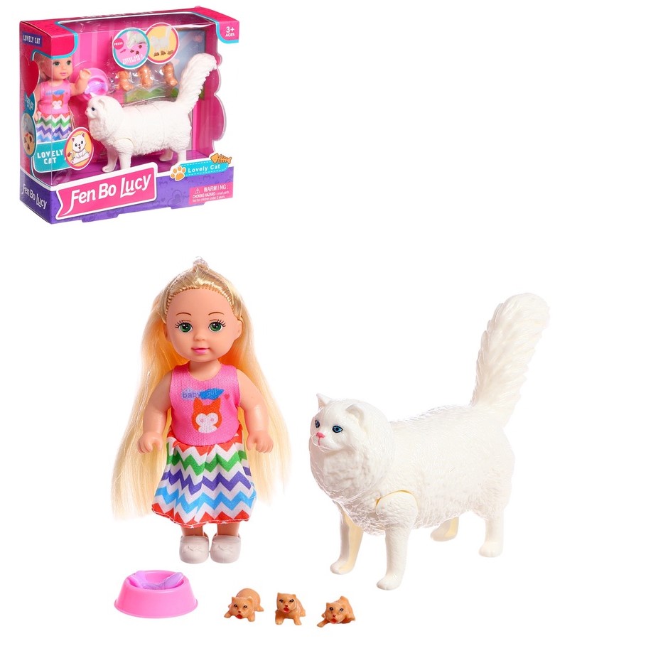 Кукла - малышка «Мама-кошечка», МИКС 10638404