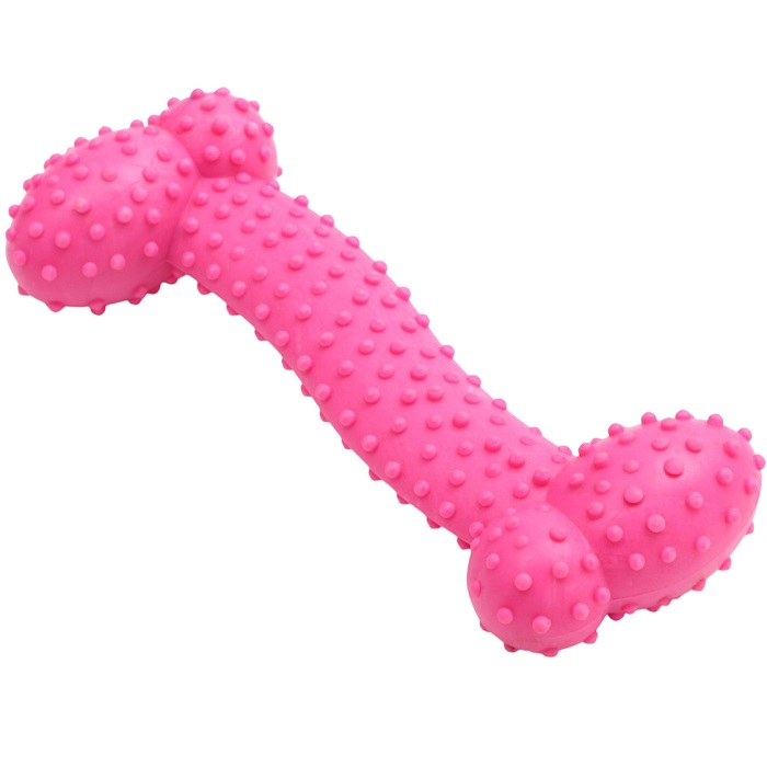 Игрушка жевательная «Любимое лакомство», TPR, 11×4 см, розовая