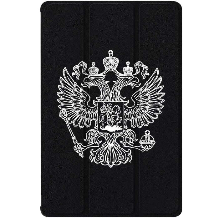 Чехол футляр-книга ZIBELINO для iPad Air 13" 2025 (M3)/Apple iPad Pro 2024 (M4)/iPad Air 2024 (M2) 13.0'' (черный) 8004 БЕЛЫЙ ГЕРБ