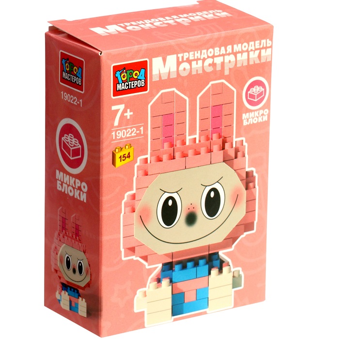 Конструктор 3D «Монстрики», 154 детали