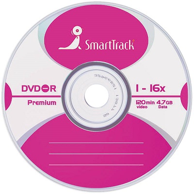 Диск DVD-R SMART TRACK 4.7Gb 16x (Bulk-100)