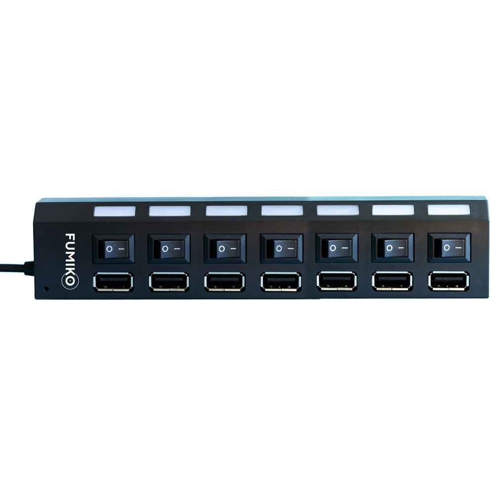 USB-Хаб FUMIKO UH02 7USB черный