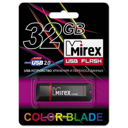USB 32Gb Mirex Knight Black (ecopack)