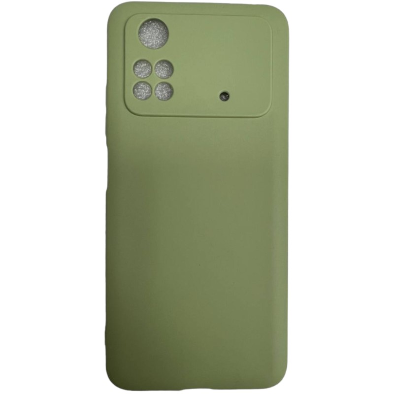 Силиконовый чехол DF для Poco M4 Pro (4G) DF poCase-03 (light green)