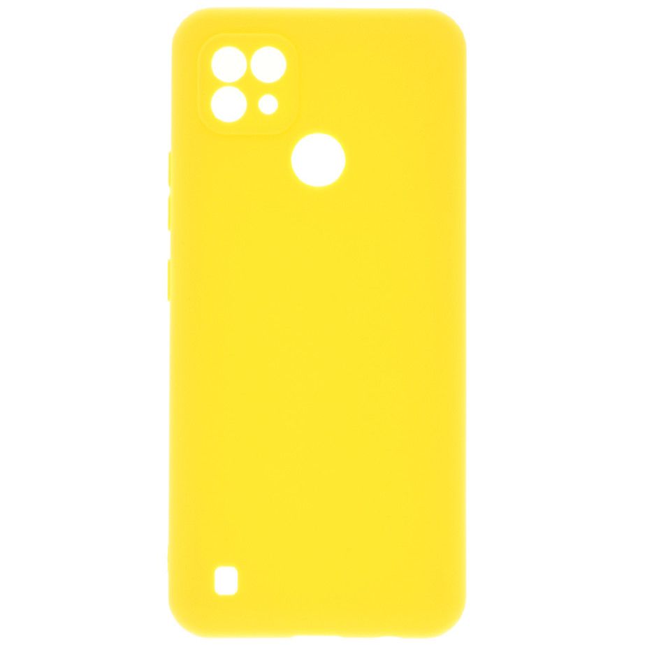 Задняя накладка ZIBELINO Soft Matte для Realme C21 (желтый) защита камеры