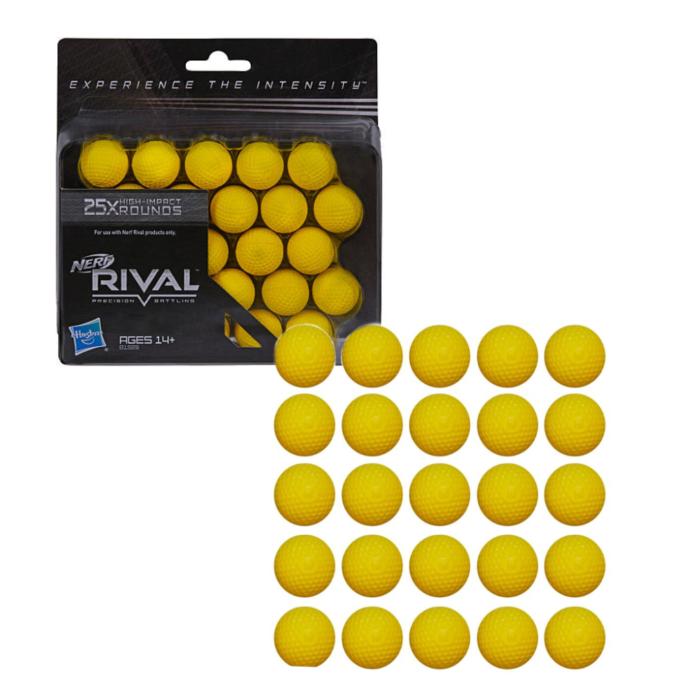 Шарики для Бластера Nerf Rival 25 шт. (B1589)