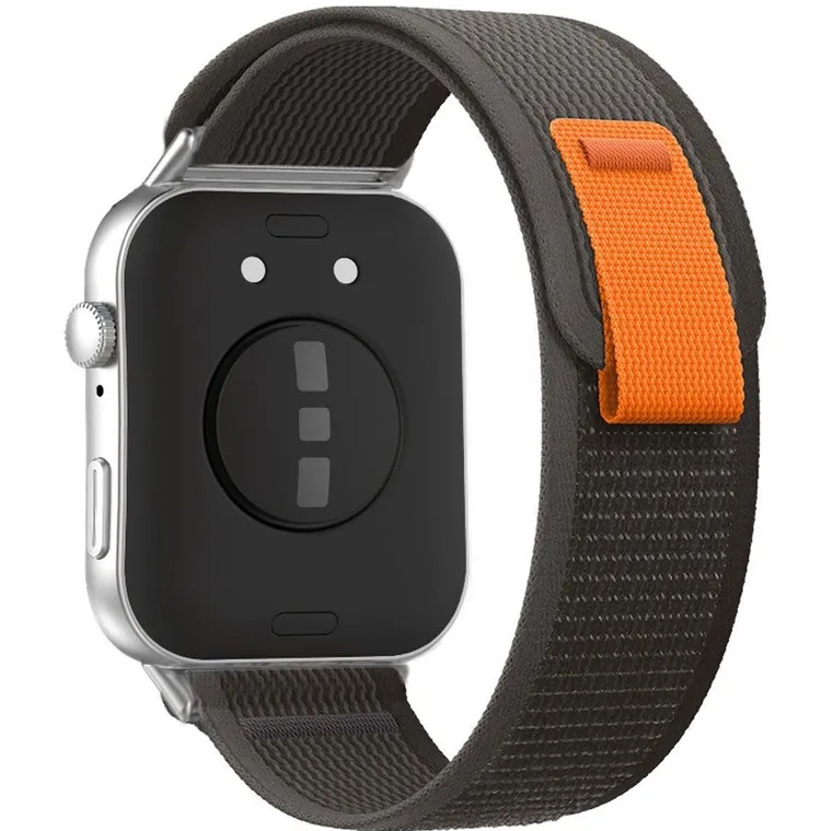 Тканевый ремешок альпийская петля для умных смарт часов Huawei Fit 3 / 4 / 4 Pro черный