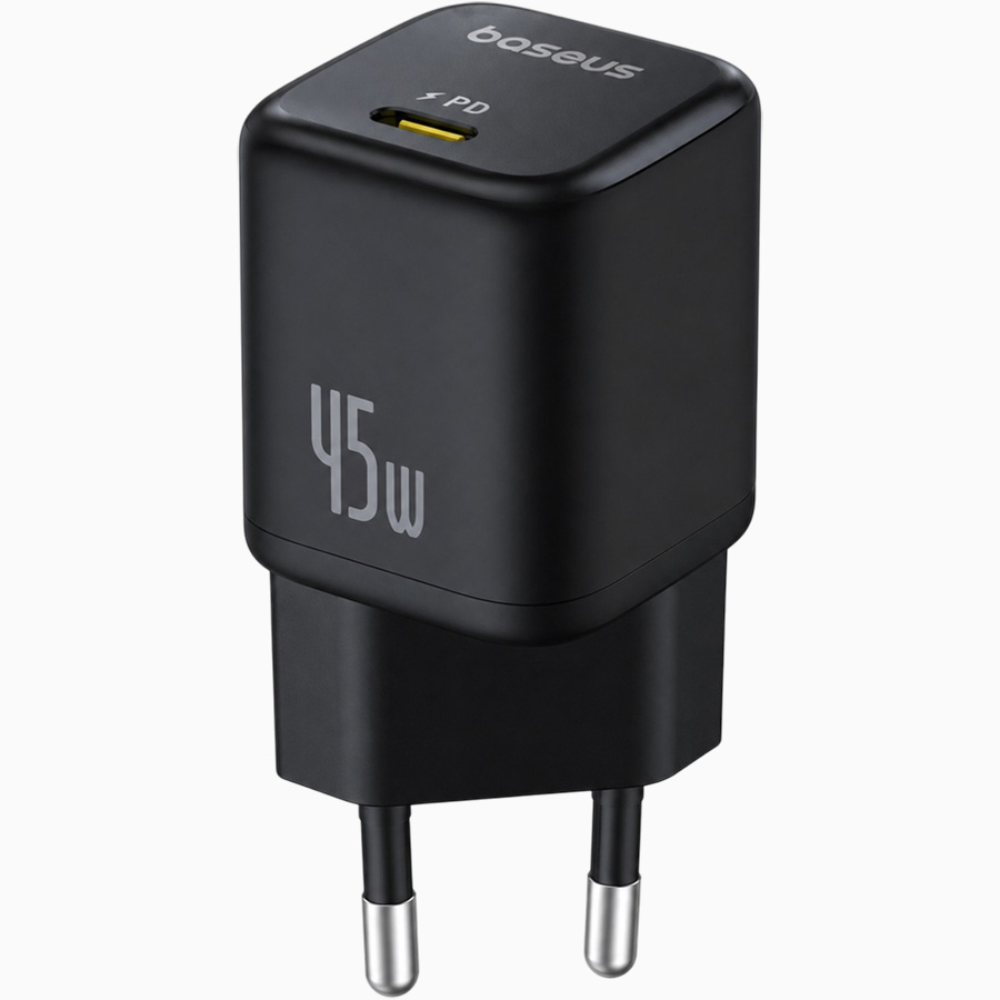 Сетевое ЗУ 1Type-C BASEUS P10176800123-00, черный, 45W