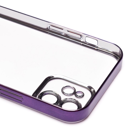 Задняя накладка PC073 для iPhone 12 (violet) (213804) с закрытой камерой