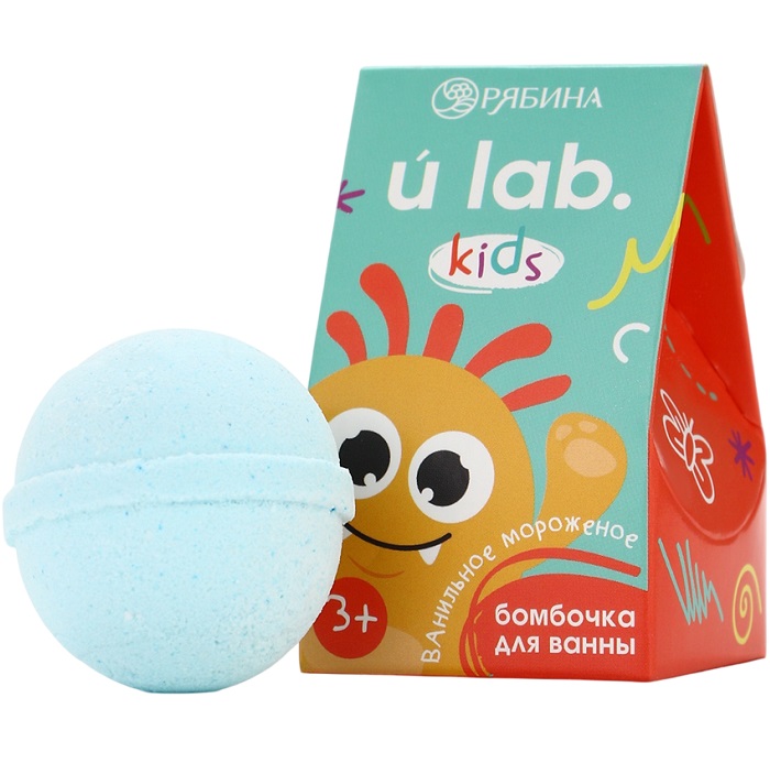 Бомбочка детская для ванны «Монстрики», ванильное мороженое 40 г, 