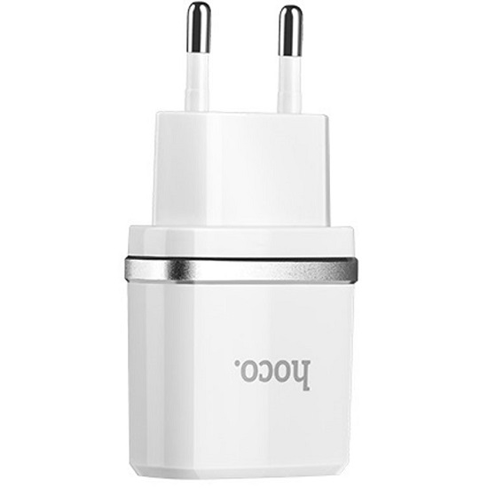 Сетевое ЗУ 2USB 2.4A HOCO C12 белый