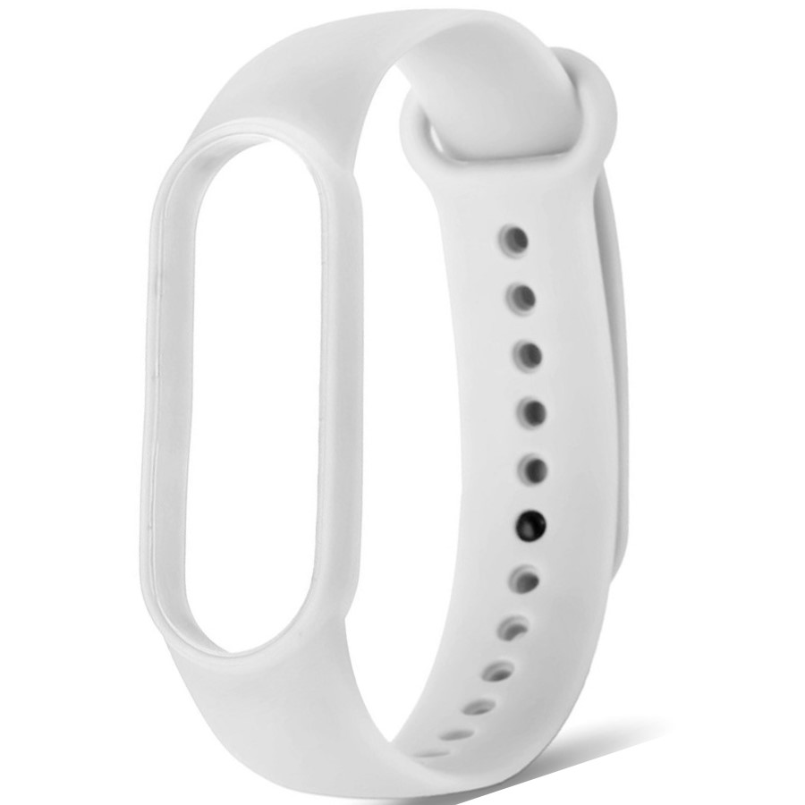 Силиконовый ремешок NONAME для Xiaomi Mi Band 5 White