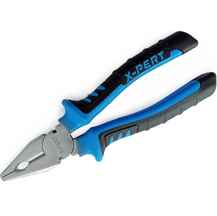 Плоскогубцы комбинированные X-PERT, 200мм, прорезин. рукоятка, цветные