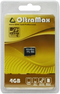 Micro SD  4Gb OltraMax Class 10 без адаптера