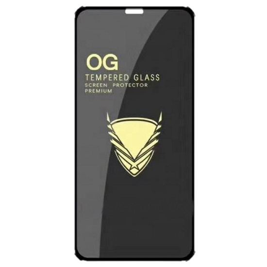 Противоударное стекло NONAME для SAMSUNG Galaxy A31, OG, Anti-Shock, черное, полный клей, в техпаке