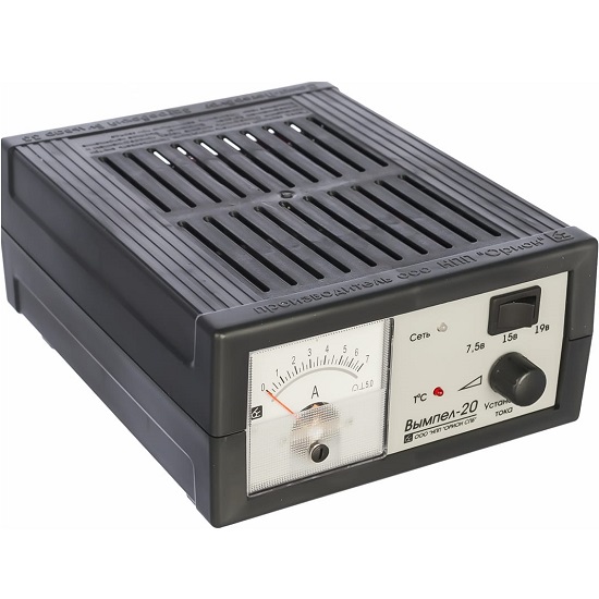 Зарядное устройство ВЫМПЕЛ-20 0-6А, 6/12/18В, стрелочный ампермет