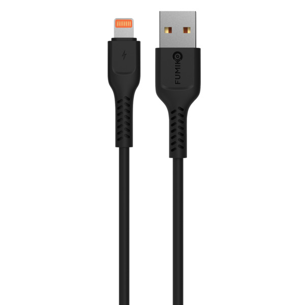 Кабель USB Lightning 2.0м FUMIKO CA01 черный
