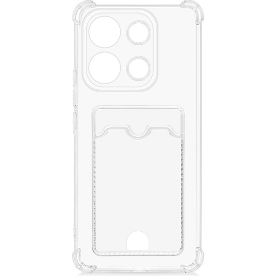 Силиконовый чехол DF для Xiaomi Redmi Note 13 (4G) DF xiCardCase-16 с отделением для карты и защищенными углами