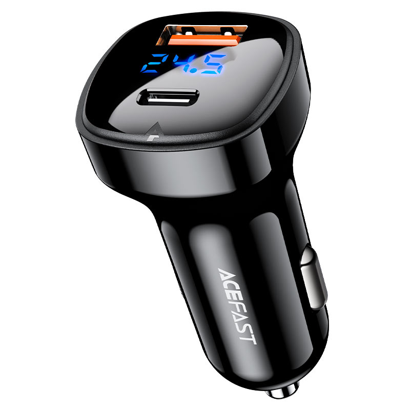 Авто ЗУ 1USB/1Type-C ACEFAST B4, черный, 66Вт (6974316280392)